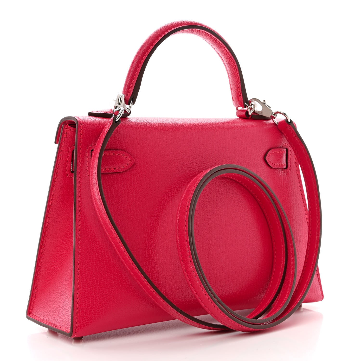 Hermes Chevre Chamkila Mini Kelly Sellier 20 Rose Extreme 3 of 11