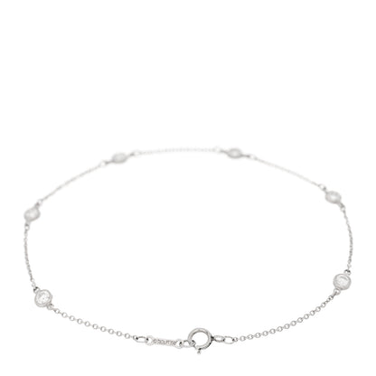 Tiffany Platinum Diamond .60ctw Elsa Peretti Diamonds by the Yard Station Bracelet 2 of 4