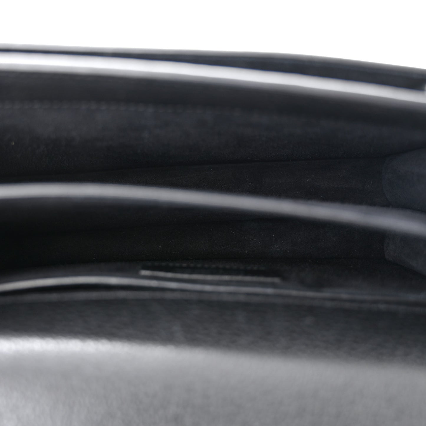 Grained Calfskin Medium Monogram Sunset Satchel Black