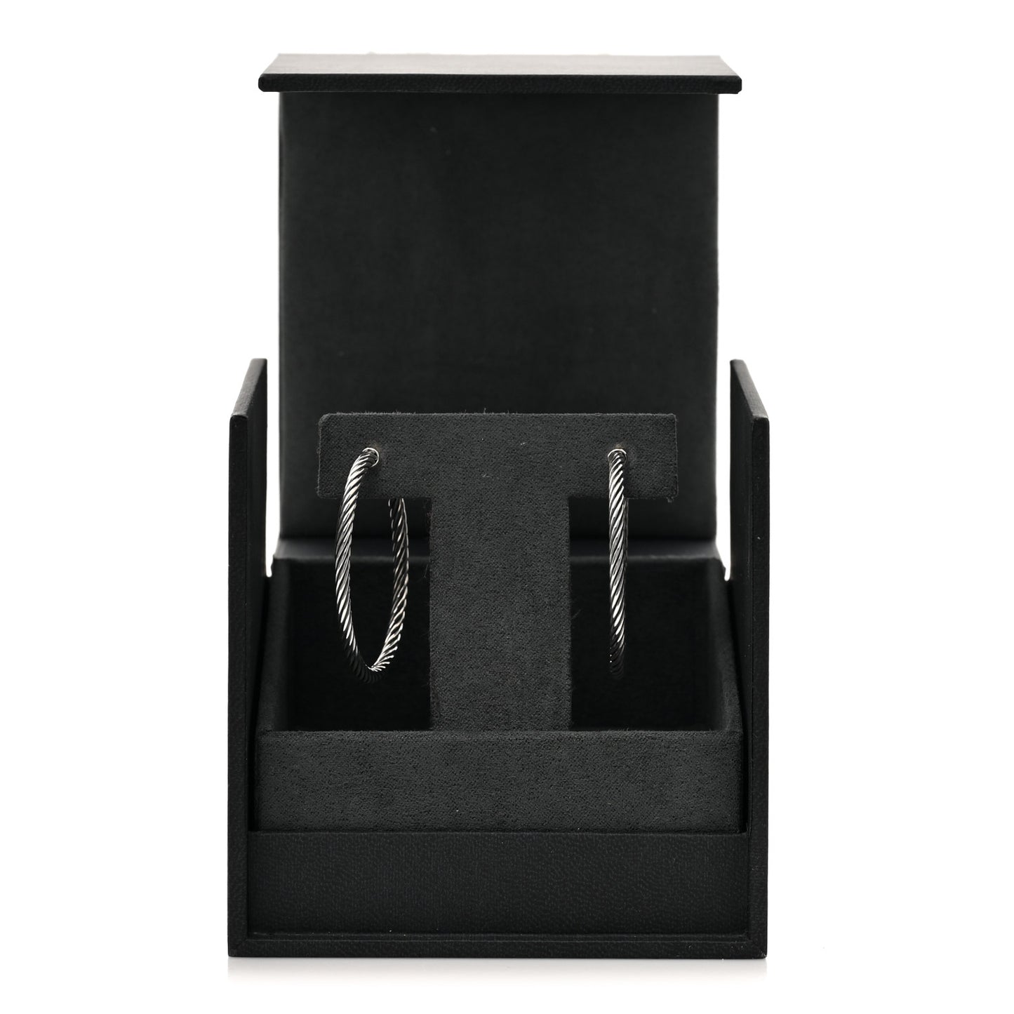 Sterling Silver Large Cable Classics Hoop Earrings