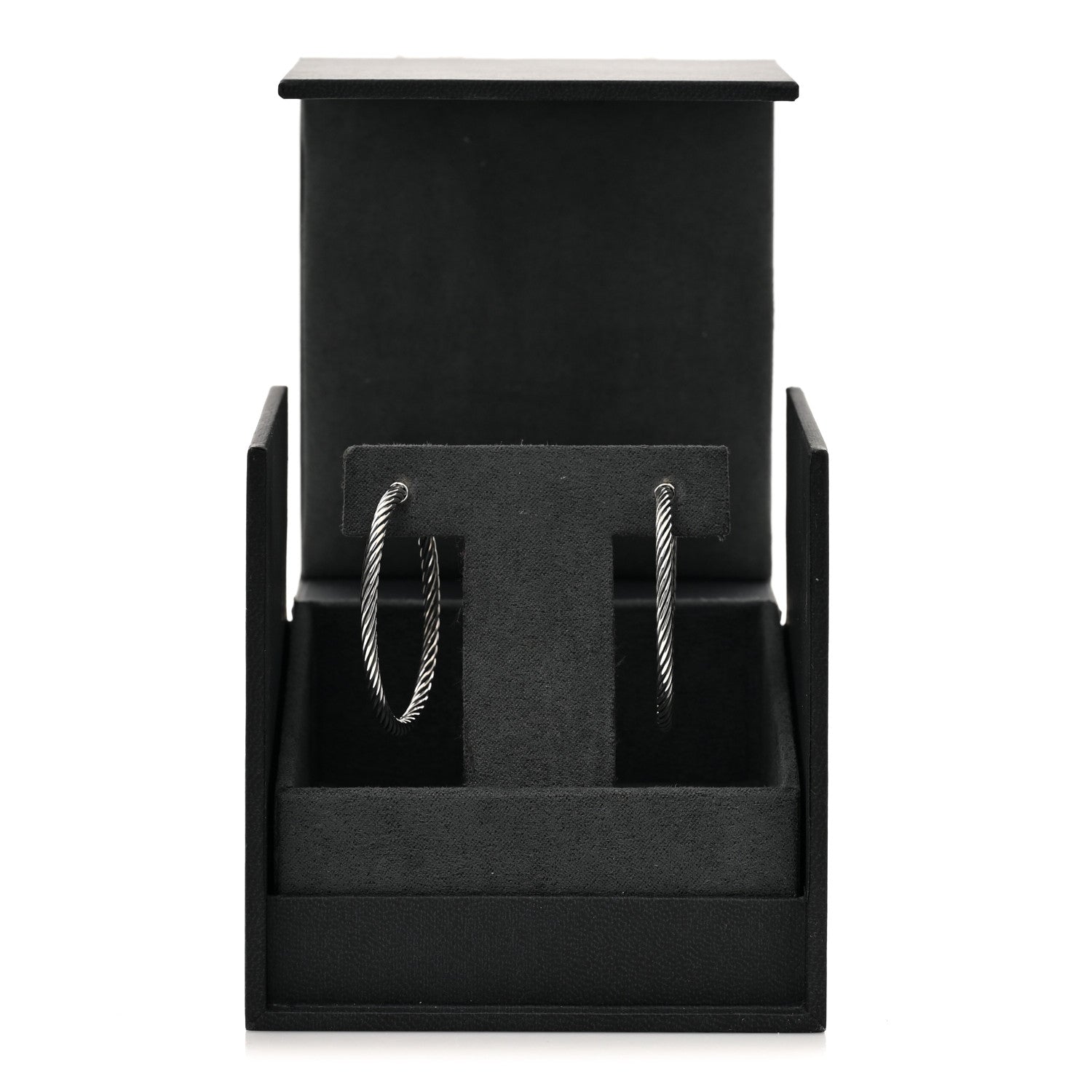 David Yurman Sterling Silver Large Cable Classics Hoop Earrings 6 of 6