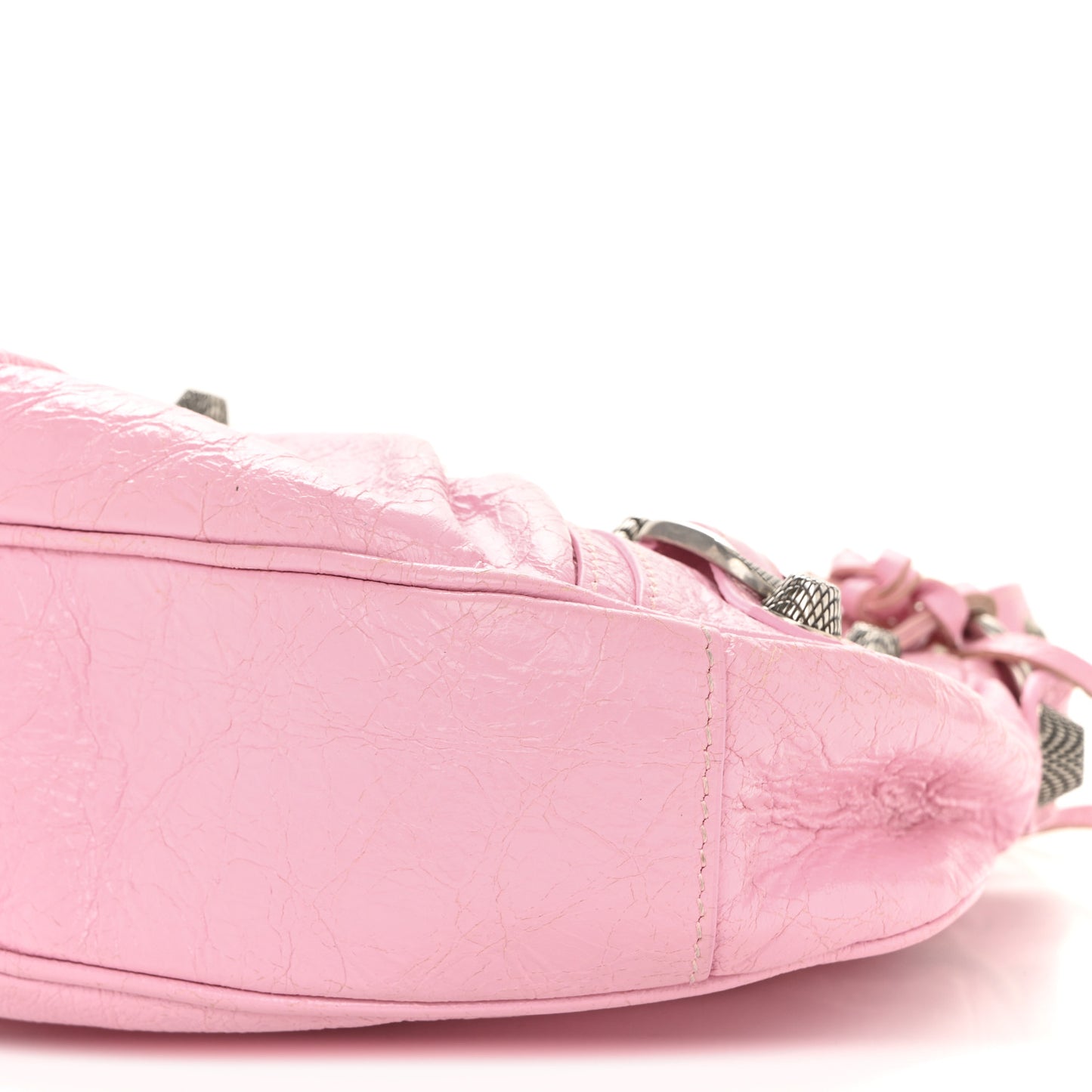 Agneau Arena Le Cagole Shoulder Bag XS Candy Pink