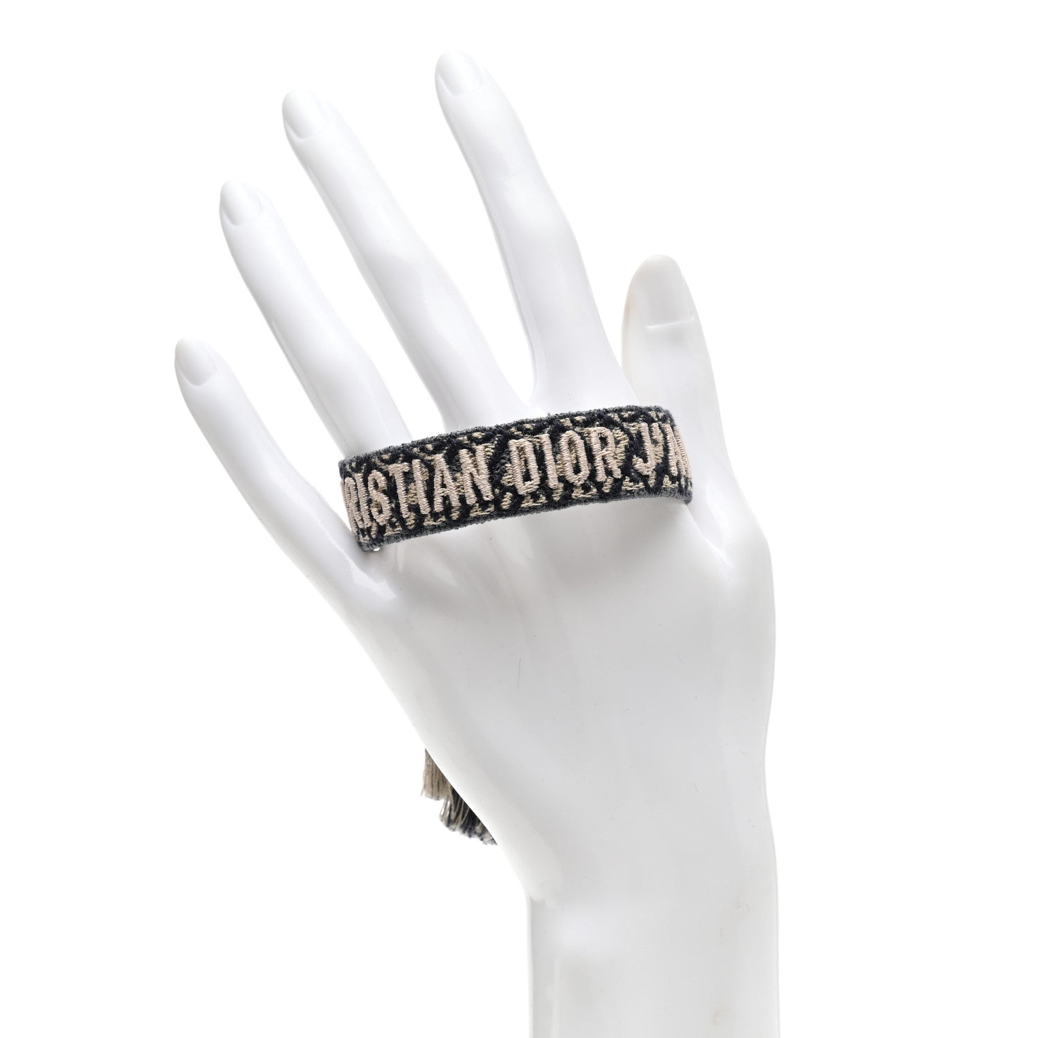 Christian Dior Woven Cotton J'Adior Friendship Bracelet Navy 2 of 3