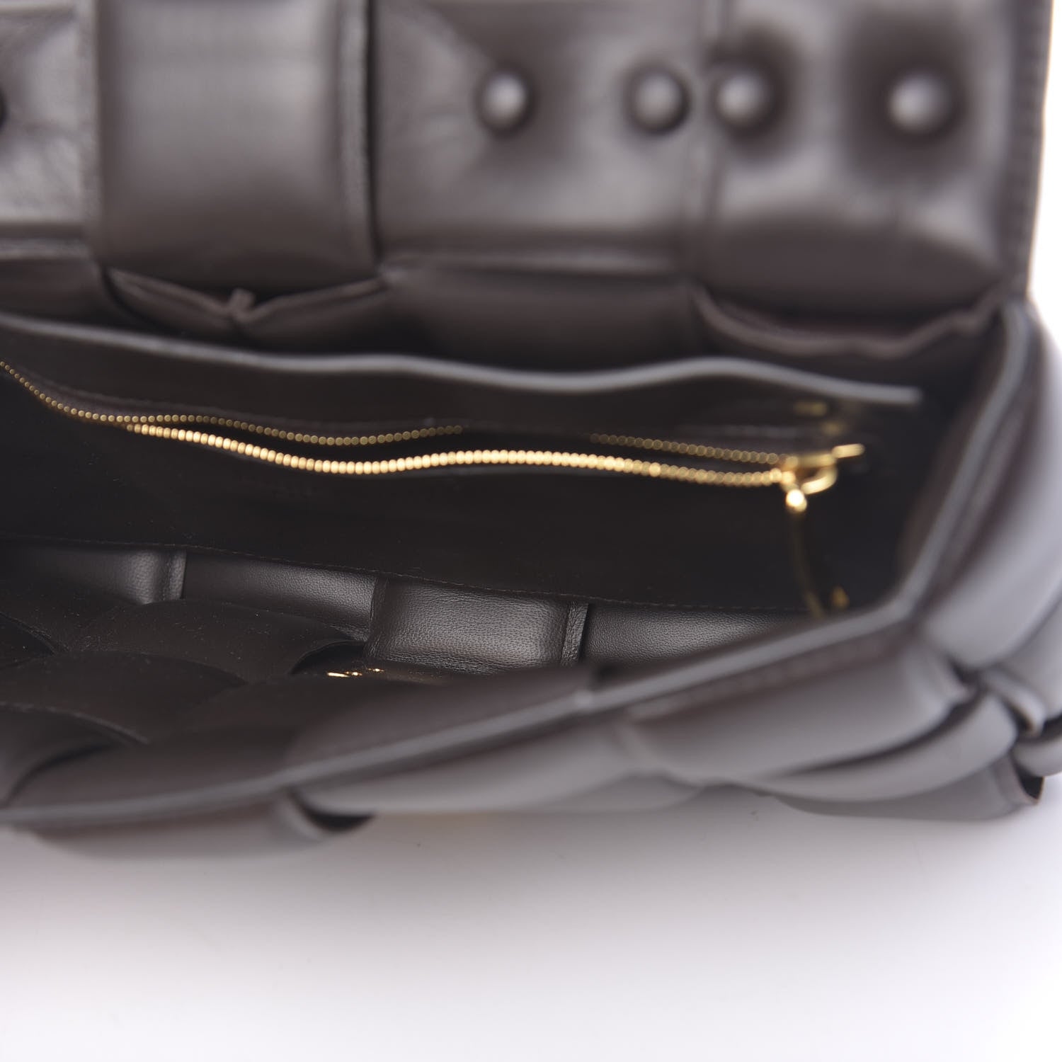 Bottega Veneta Lambskin Maxi Intreccio Padded Chain Cassette Crossbody Bag Black 5 of 9