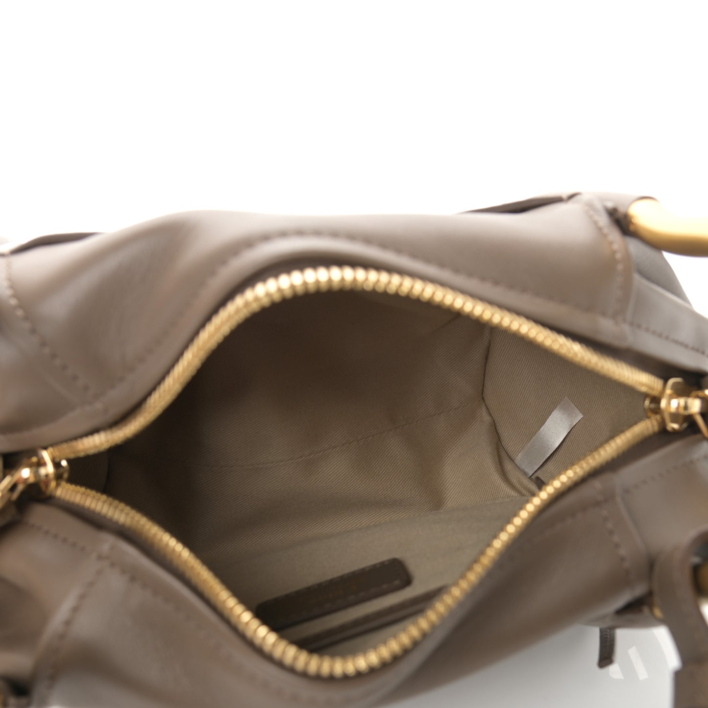 Small Grain Calfskin Hailey Bag Motty Grey