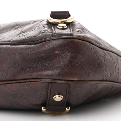 Gucci Guccissima Medium Abbey D Ring Hobo Chocolate 9 of 10