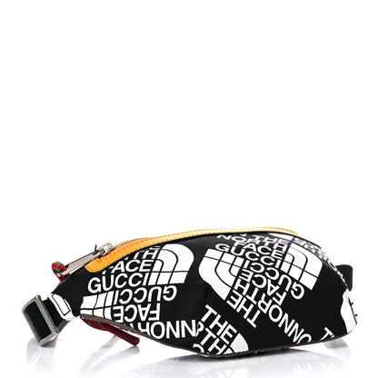 Gucci X THE NORTH FACE Econyl Nylon Belt Bag Black Ivory Crop 4 of 9