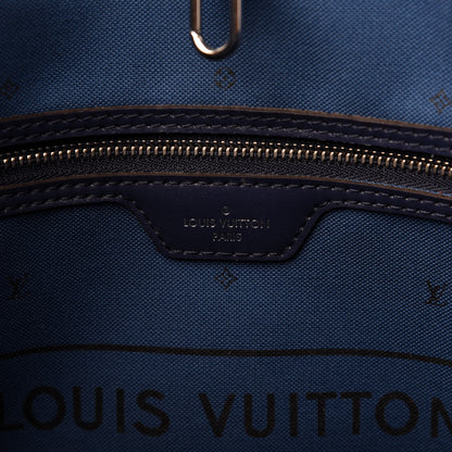Louis Vuitton Monogram Escale Neverfull MM Blue 8 of 10