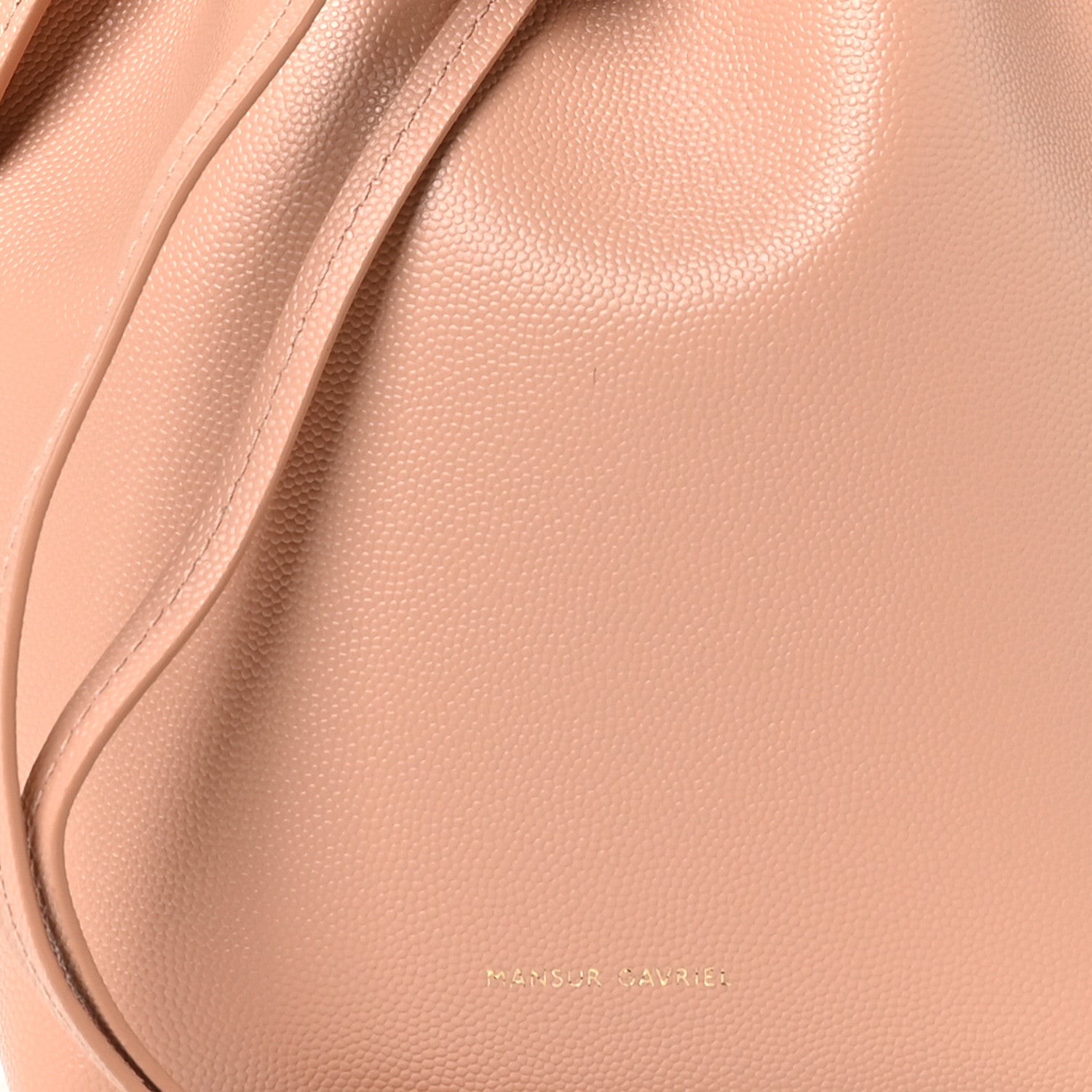 Mansur Gavriel Caviar Mini Mini Bucket Bag Cipria 7 of 9