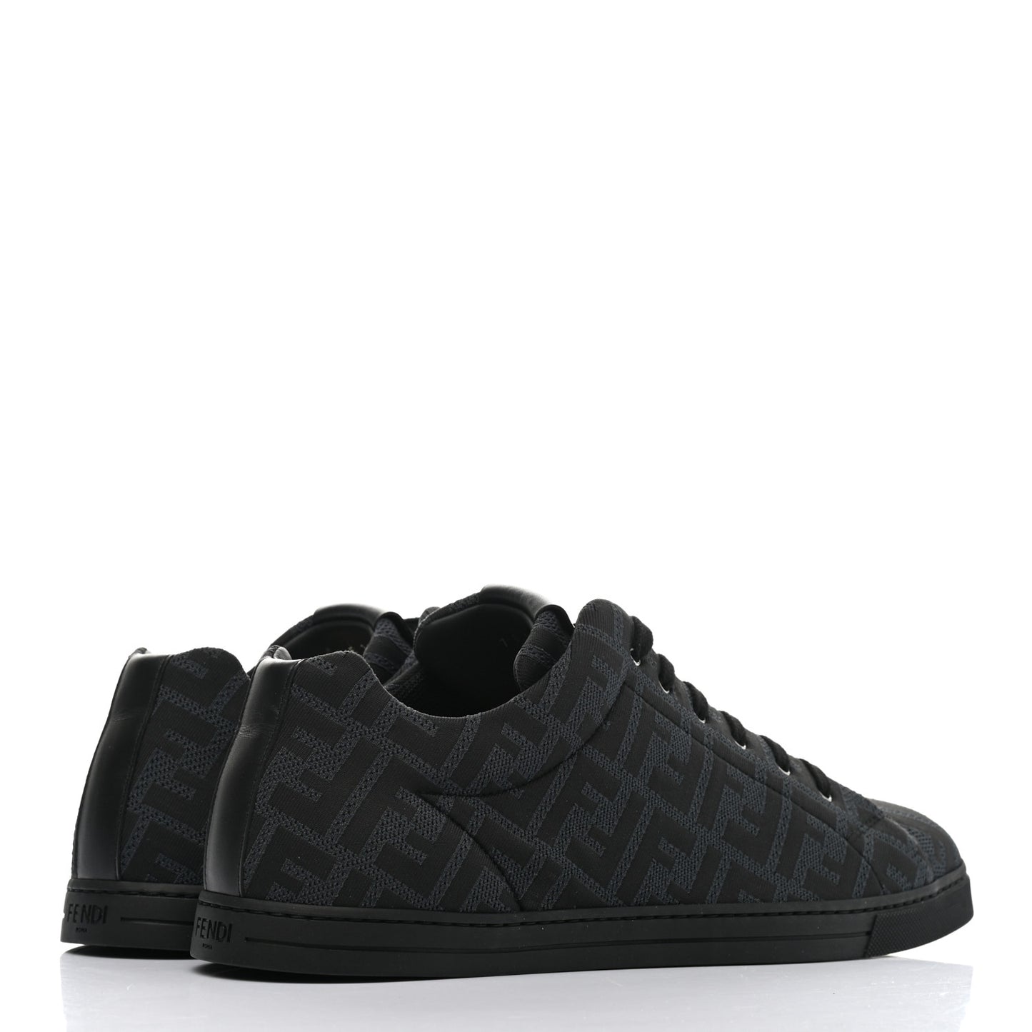 Tech Fabric FF Mens Lace Up Low Top Sneakers 10 Black