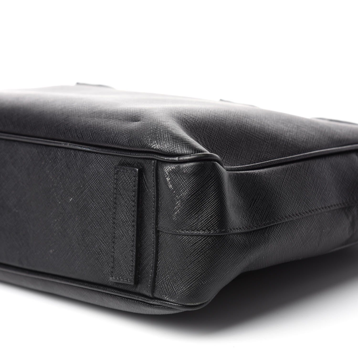 Prada Saffiano Travel Briefcase Black 7 of 12