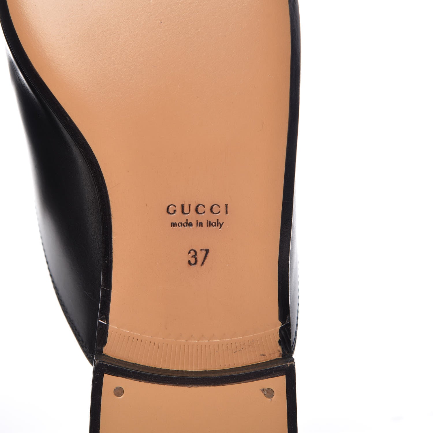 Gucci Calfskin Womens Princetown Slippers 37 Black 6 of 8