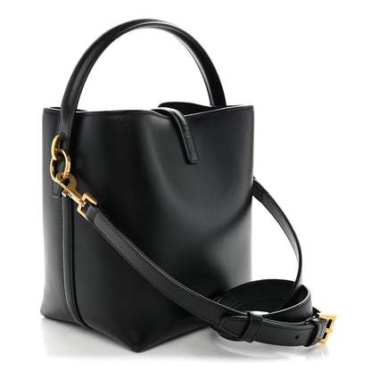 Saint Laurent Shiny Calfskin Le 37 Small Bucket Bag Black 3 of 10