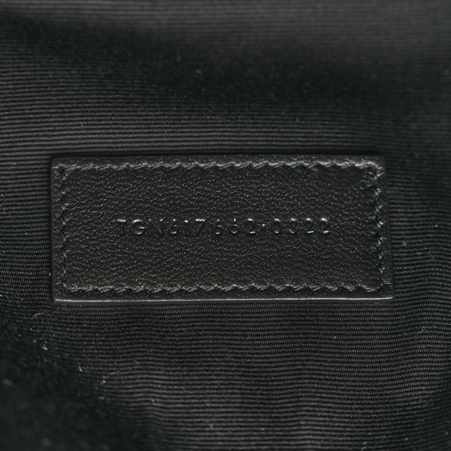 Saint Laurent Grain De Poudre Matelasse Chevron Monogram Envelope Clutch Black 7 of 12