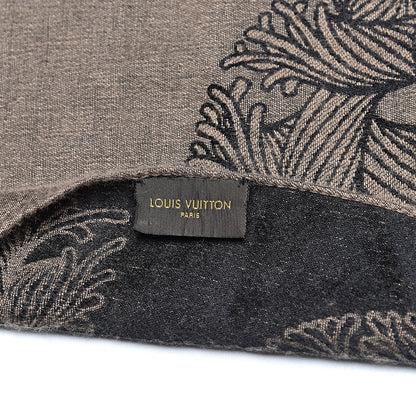 Louis Vuitton Knit Cashmere Silk Circle Rope Bandana Brown 5 of 6