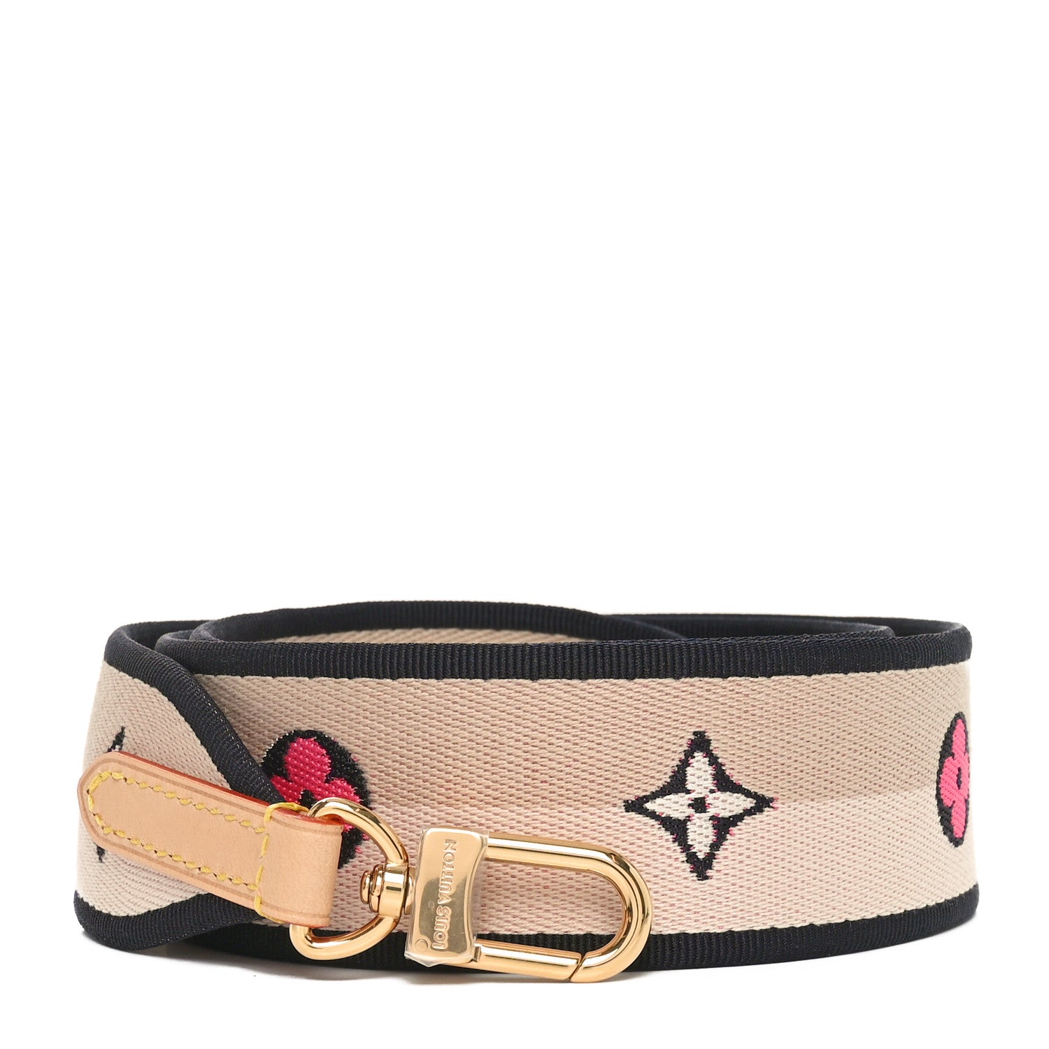 Louis Vuitton Jacquard Speedy Bandouliere 20 Shoulder Strap Black 1 of 4