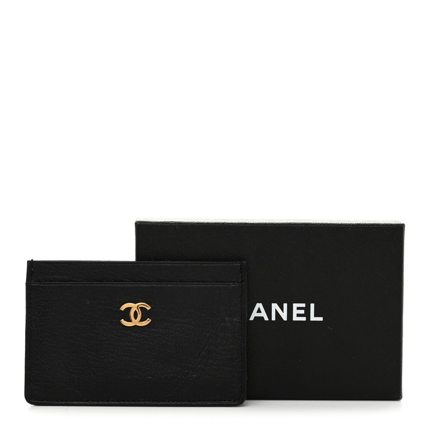 Goatskin CC Card Holder Black
