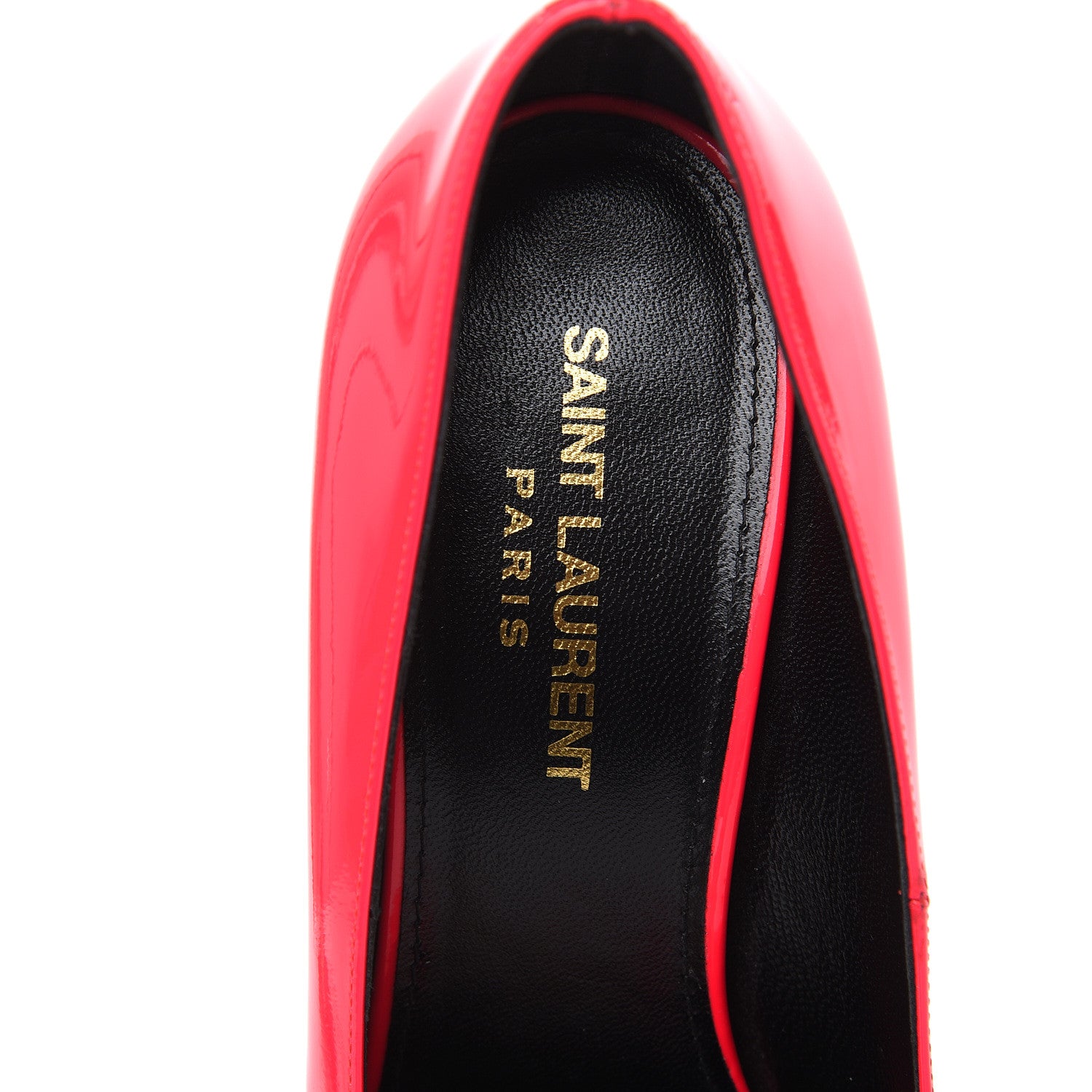 Saint Laurent Patent Calfskin Kiki 85 Pumps 36 Neon Pink 6 of 8