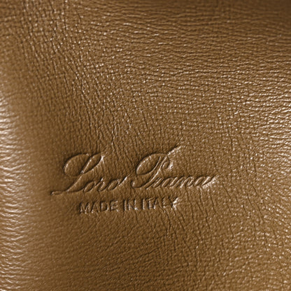 Loro Piana Cashmere Lotus Flower Silk L19 Extra Pocket Pouch Pale Wheat Salty Capers 6 of 9