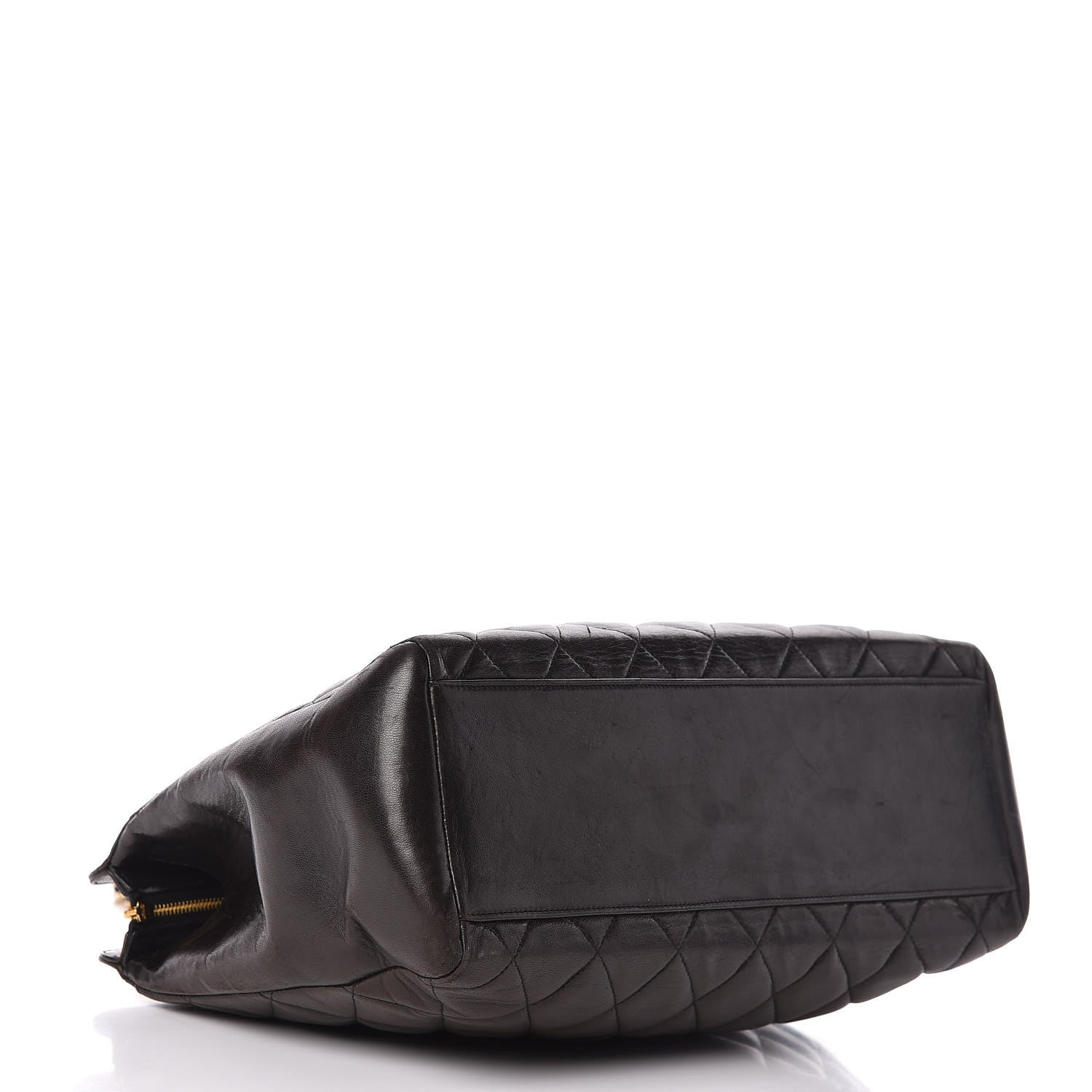Chanel Lambskin Quilted Shopping Tote Black 4 of 14