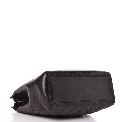 Chanel Lambskin Quilted Shopping Tote Black 4 of 14