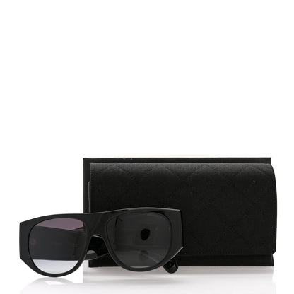 Chanel Acetate Quilted CC Pilot Sunglasses 71465A Black 8 of 8