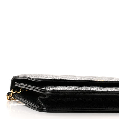 Chanel Caviar Quilted Wallet on Chain WOC Black 10 of 12