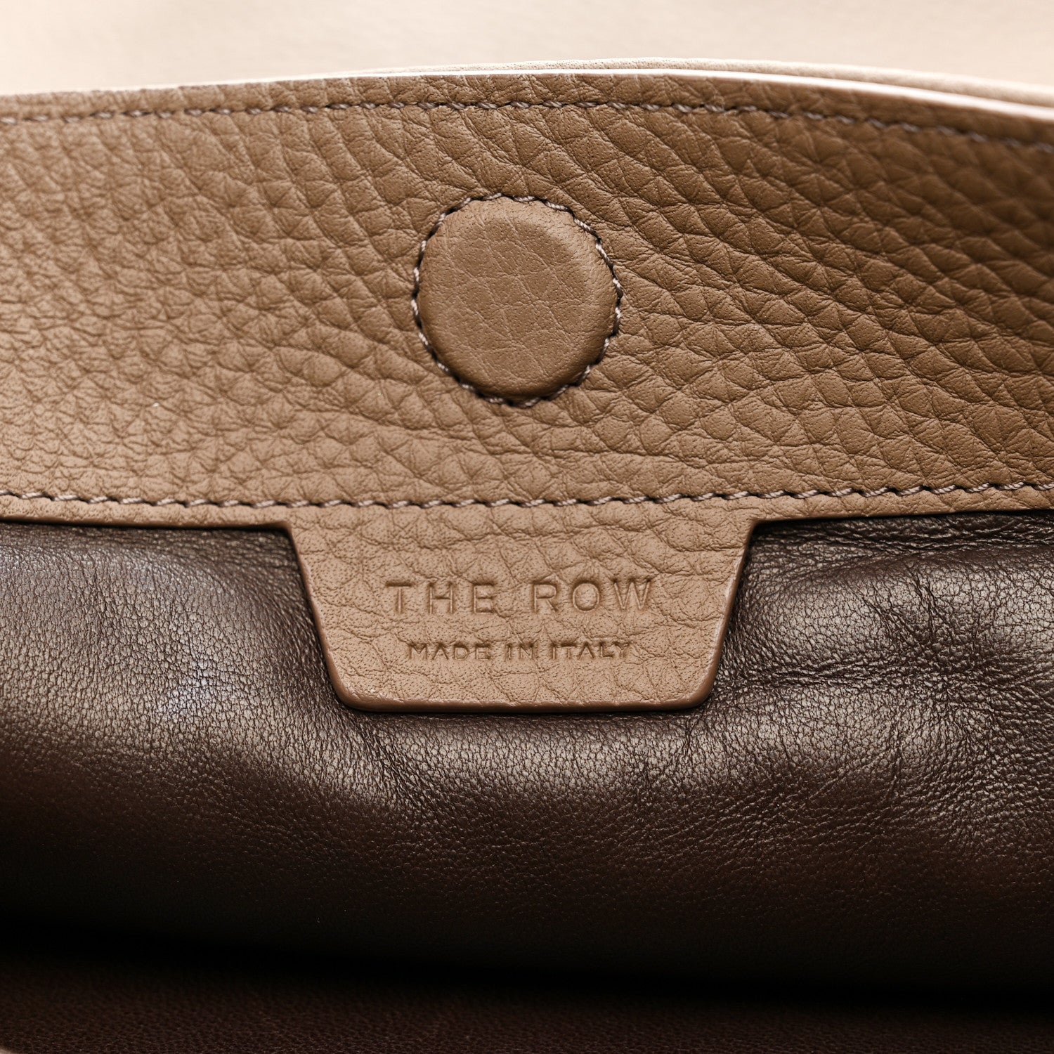 The Row Matte Grained Calfskin Everett Tote Taupe 5 of 8