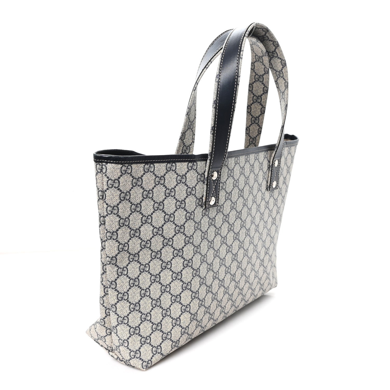 Gucci GG Plus Monogram Medium Signature Web Loop Tote Navy 3 of 10