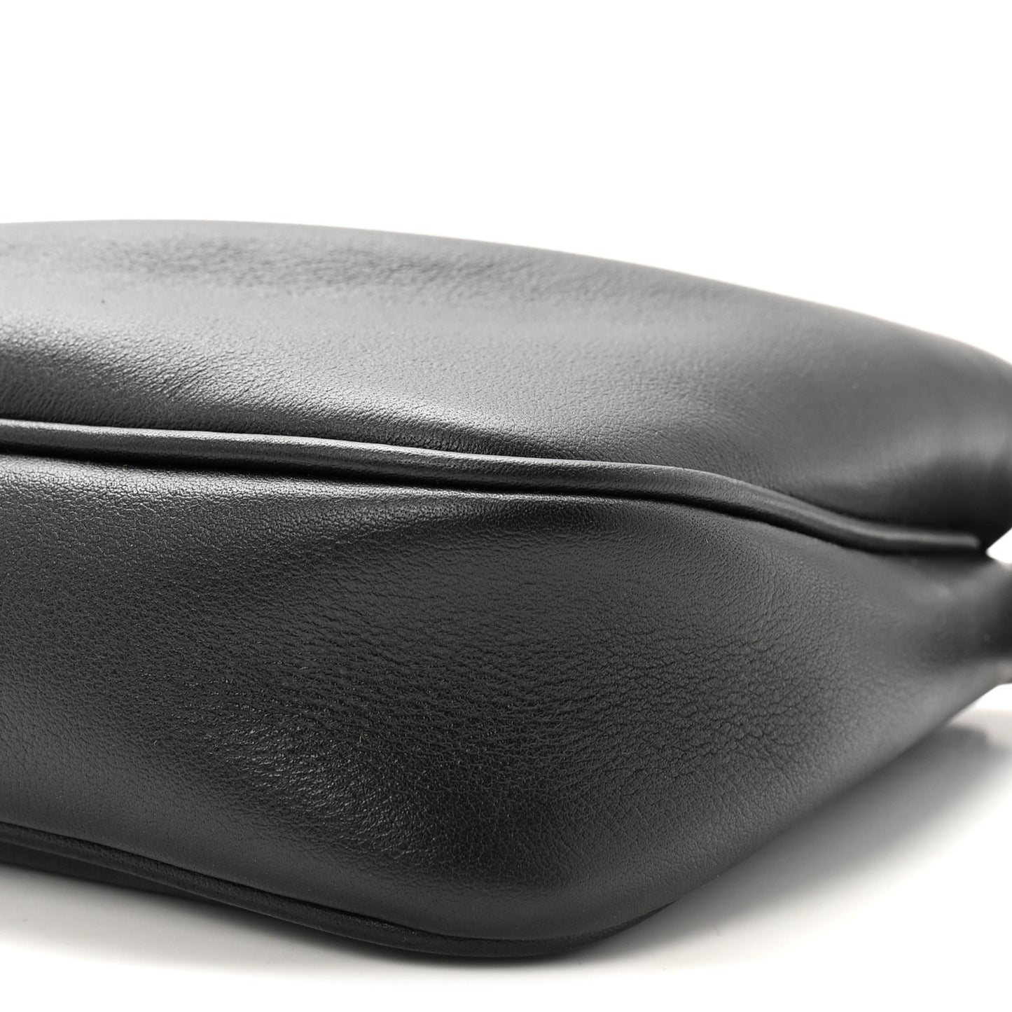 Natural Smooth Calfskin Rodeo Sling Pochette Black