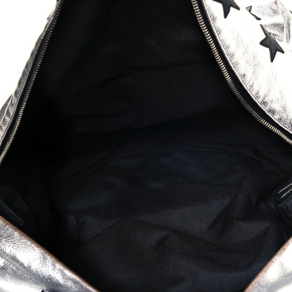 Saint Laurent Metallic Buffalo Star Hunting Backpack Silver Black 4 of 11