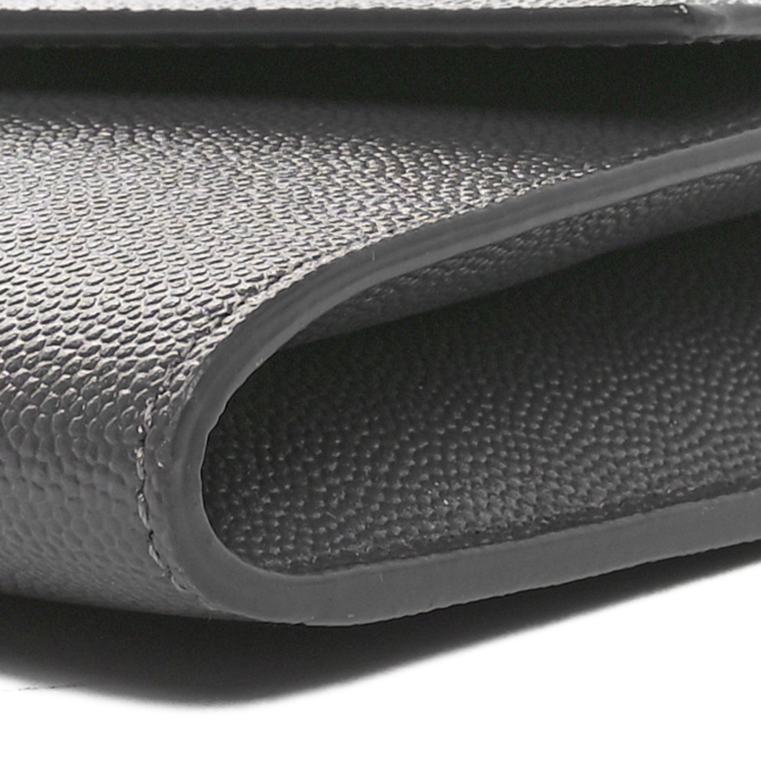 Saint Laurent Grain de Poudre Uptown Chain Wallet Storm 10 of 10
