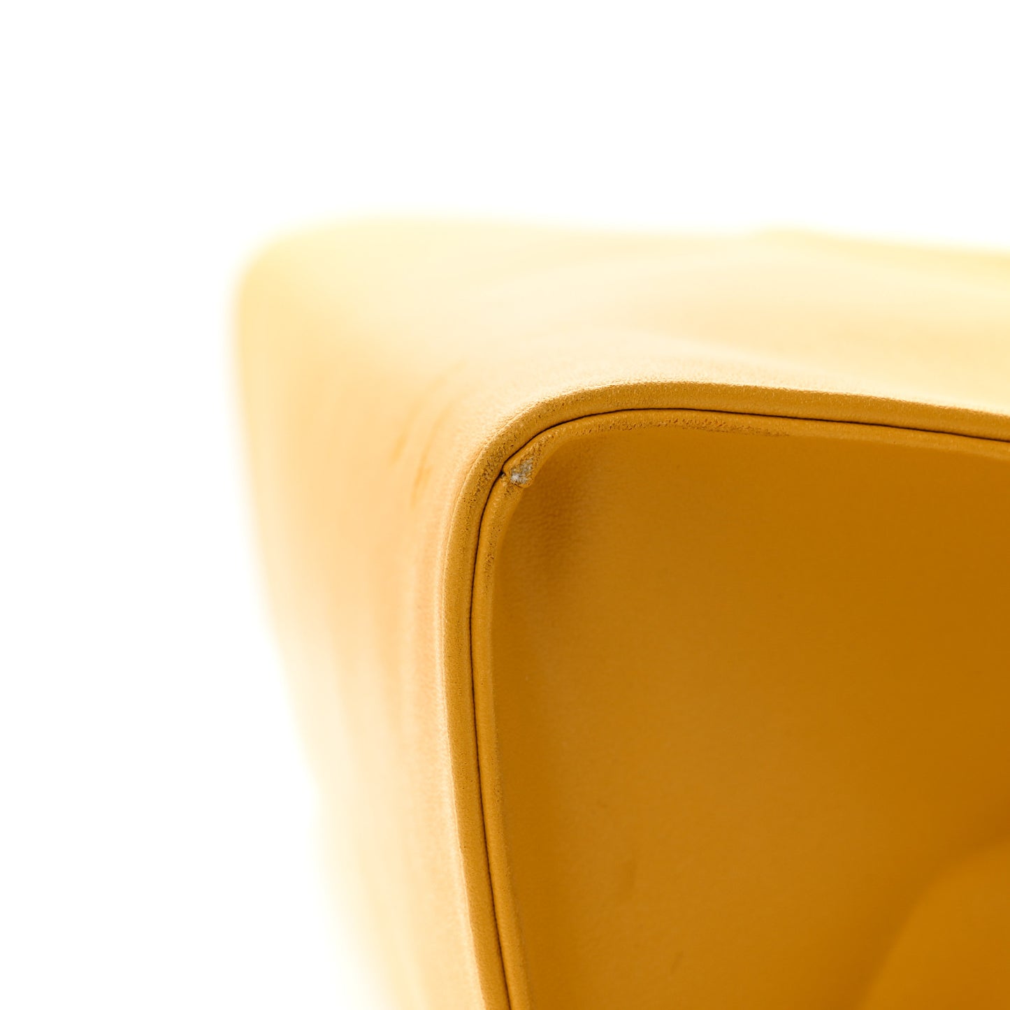 Vegan Leather Medium Shopping Bag Yellow