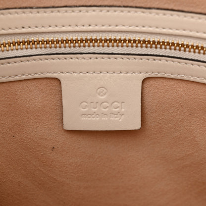 Gucci Guccissima Signature Medium Shoulder Tote Bag Mystic White 6 of 14