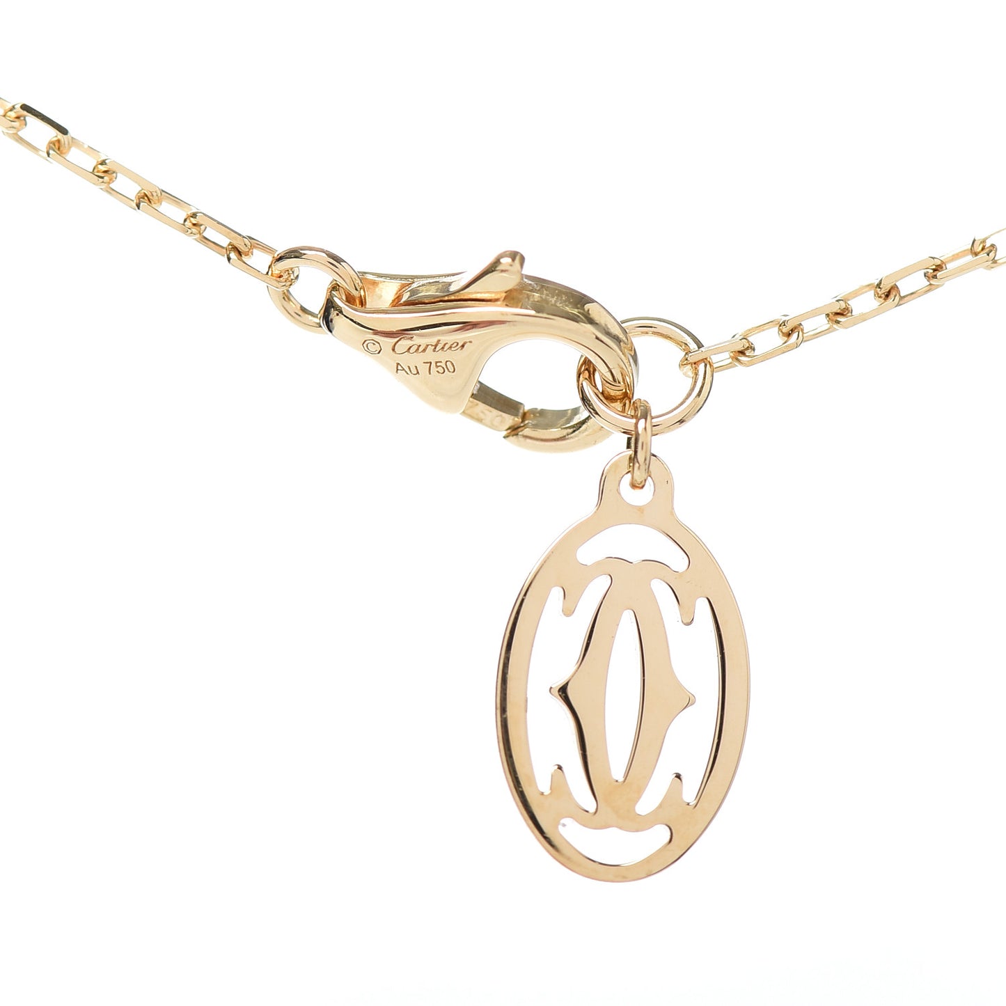 18K Yellow Gold Diamond LM D'Amour Pendant Necklace