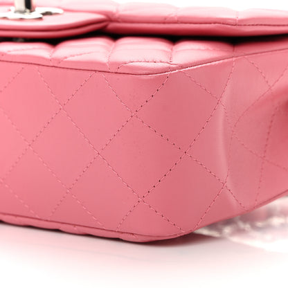 Chanel Lambskin Quilted Mini Rectangular Flap Pink 10 of 12