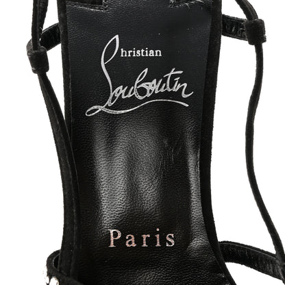 Christian Louboutin Suede Crystal Vegastrassima Alta 160 Pumps 38 Black 7 of 18