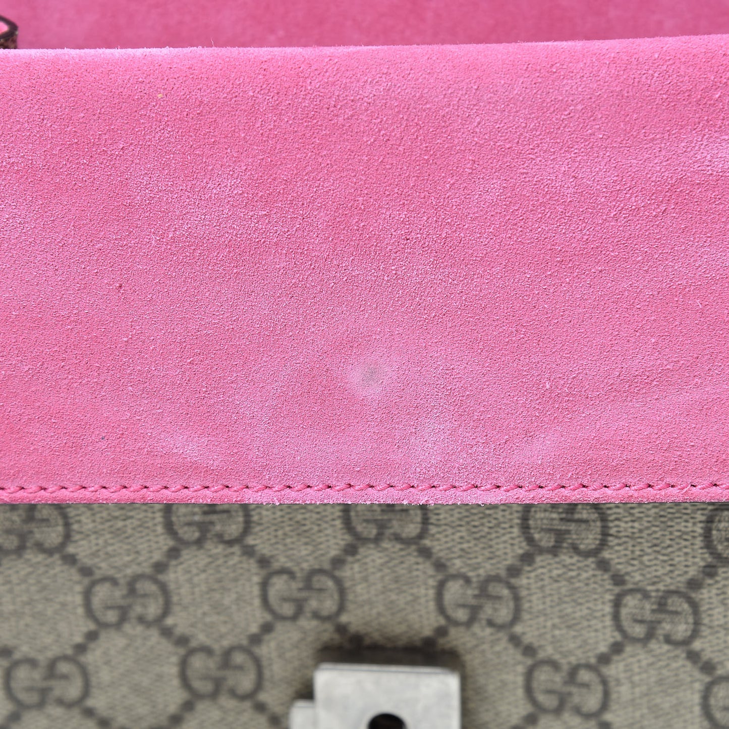 GG Supreme Monogram Mini Dionysus Shoulder Bag Pink