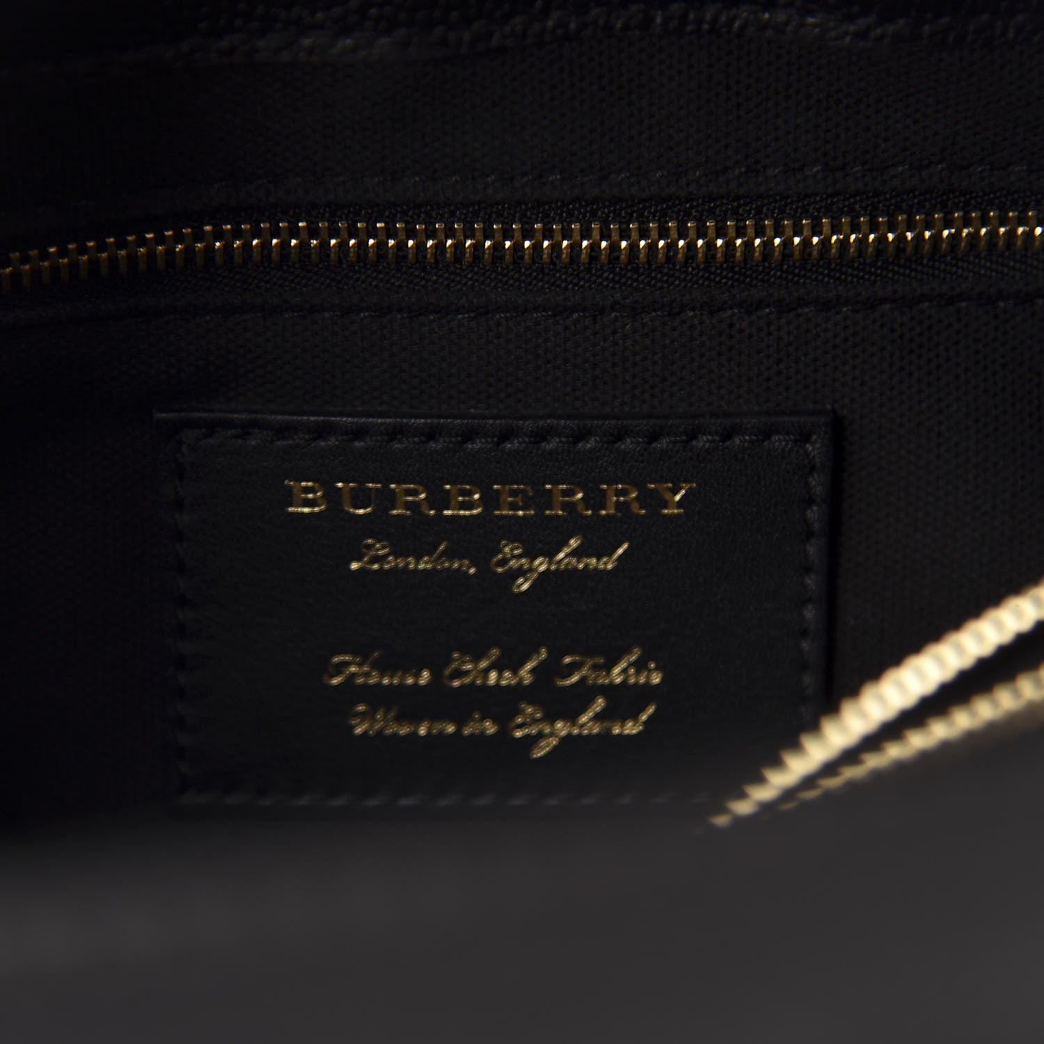 Burberry Derby Calfskin House Check Medium Camberley Black 10 of 12