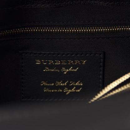 Burberry Derby Calfskin House Check Medium Camberley Black 10 of 12