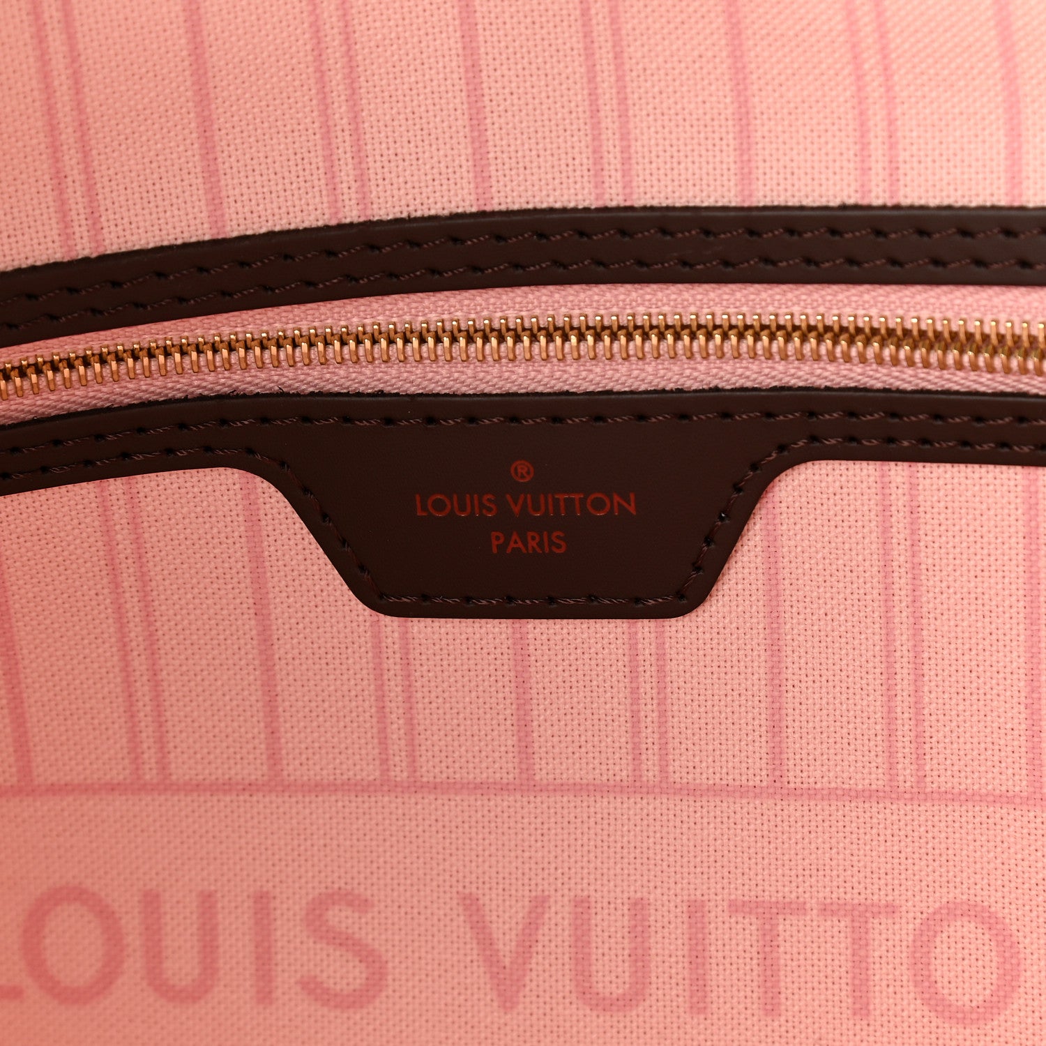 Louis Vuitton Damier Ebene Neo Neverfull MM Rose Ballerine 7 of 10
