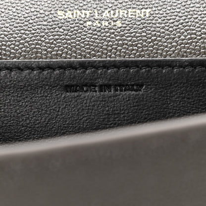 Saint Laurent Grain De Poudre Uptown Chain Wallet Pebble 8 of 12