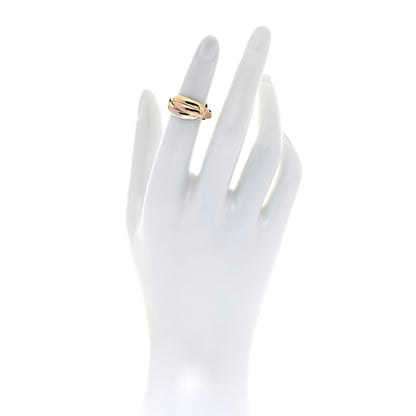 Cartier 18K Pink Yellow White Gold Classic Les Must De Cartier Trinity Ring 50 5.25 2 of 4