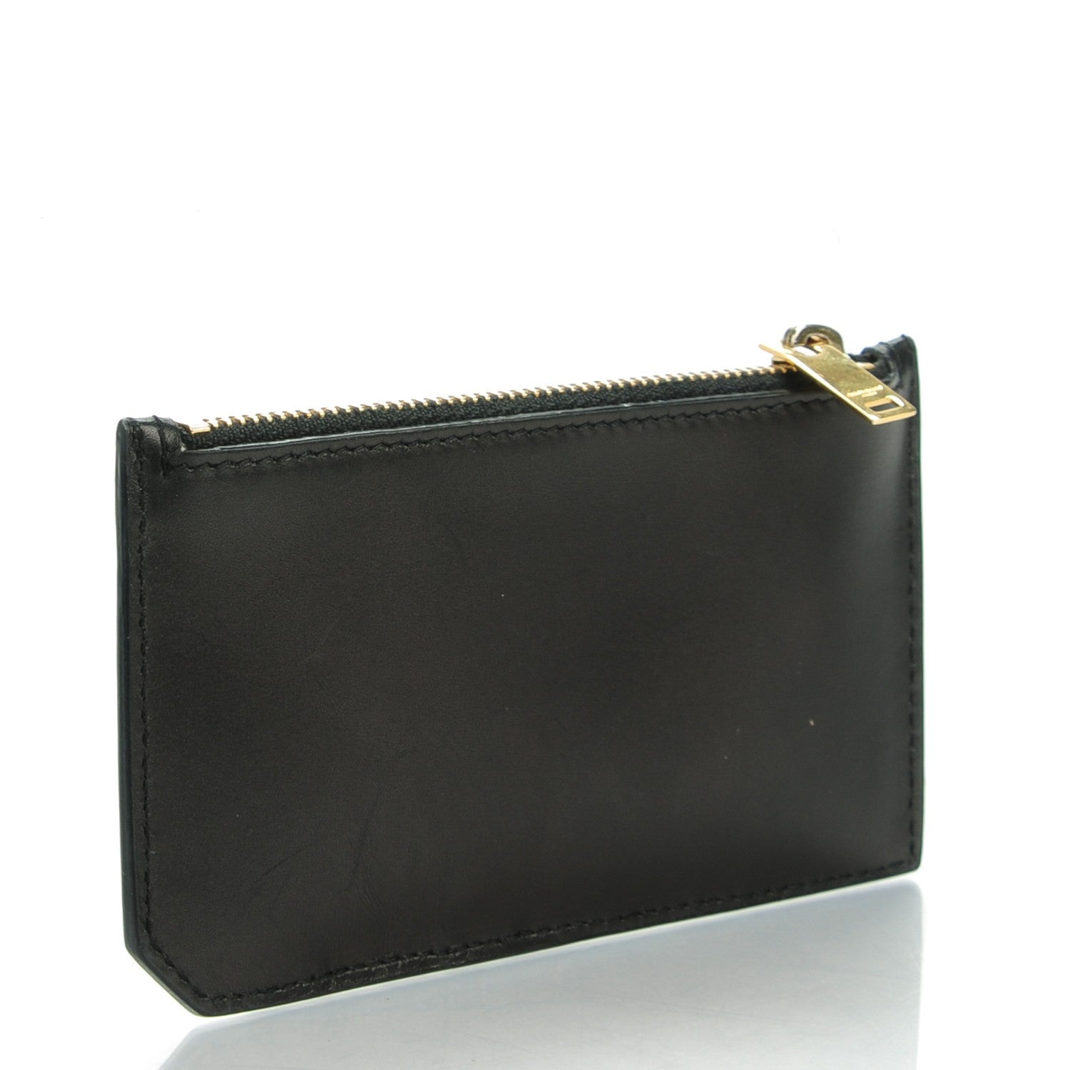 Saint Laurent Calfskin 5 Fragments Zip Pouch Card Holder Black 3 of 7