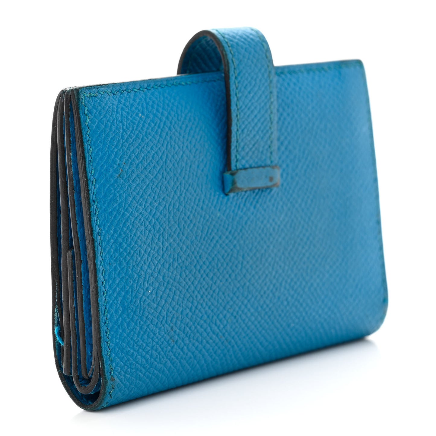 Epsom Mini Bearn Wallet Bleu Zellige