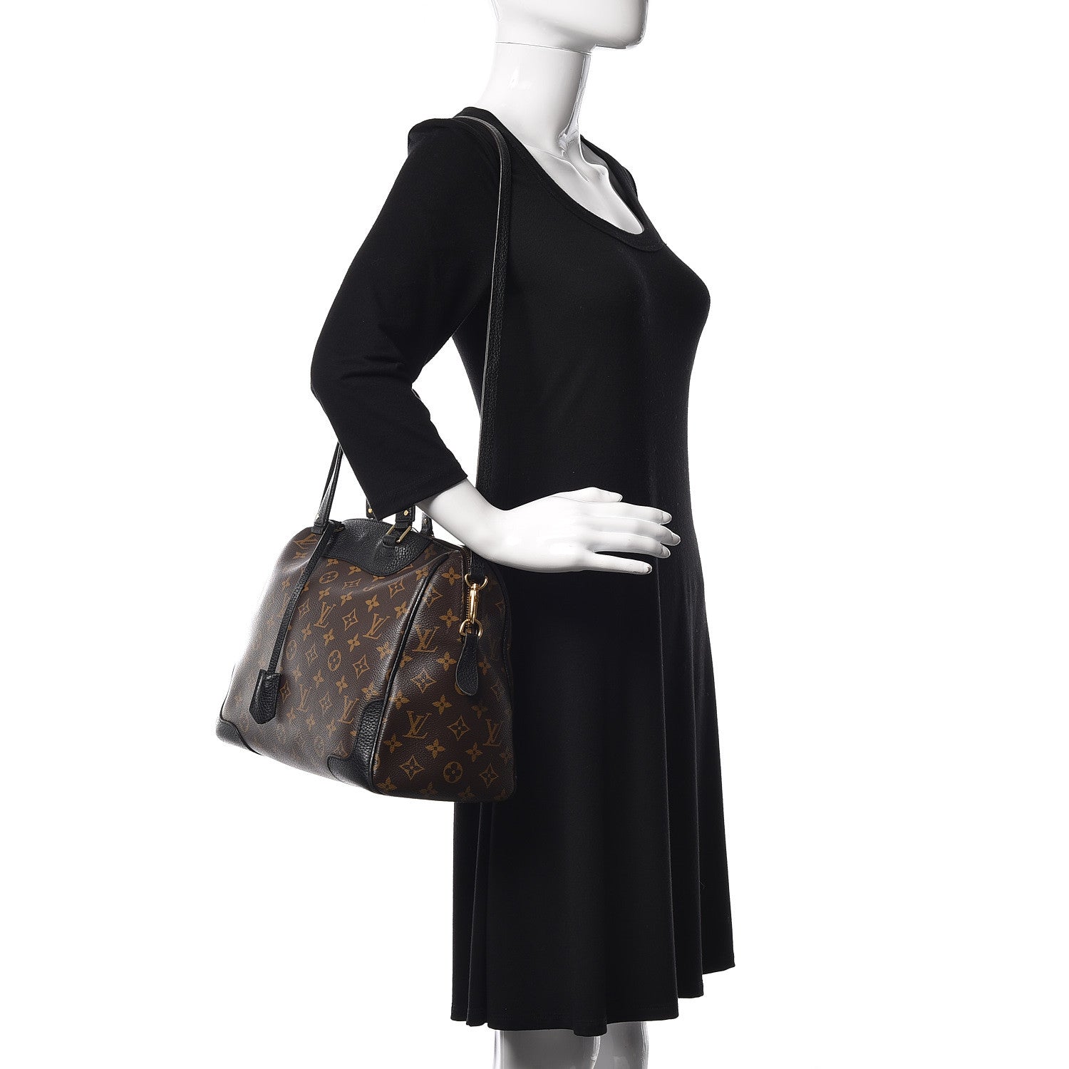 Louis Vuitton Monogram Retiro NM Black 2 of 19