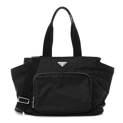 Prada Tessuto Nylon Vela Diaper Bag Black 3 of 12