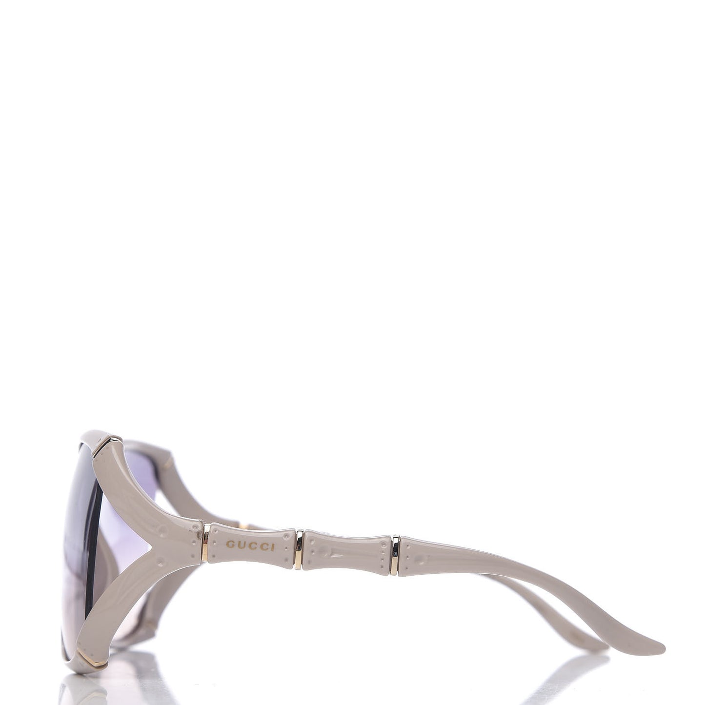 Bamboo Effect Sunglasses GG0505S White
