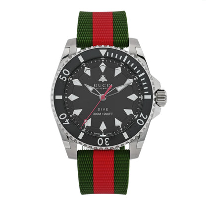 Gucci Stainless Steel Rubber 40mm Dive Automatic Watch Black 1 of 4