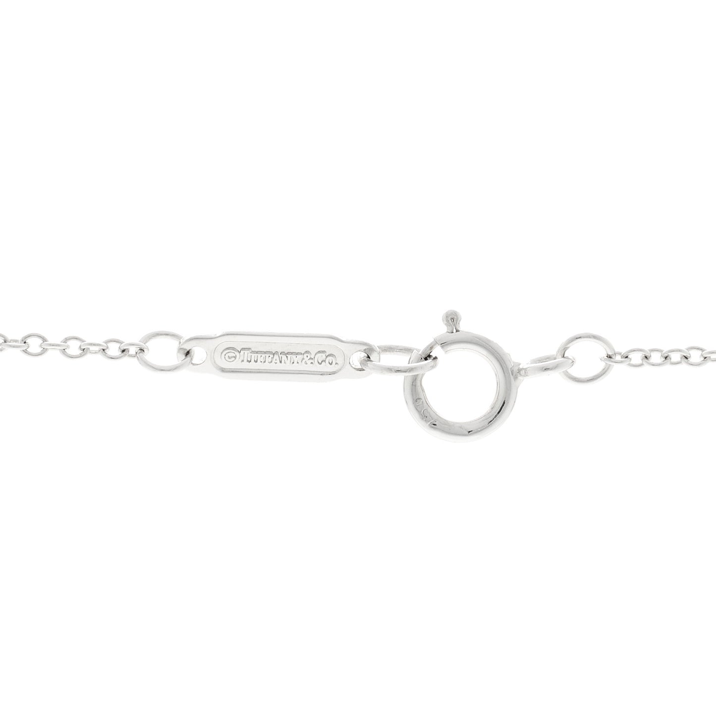 18K White Gold Diamond Atlas Lariat Pendant Necklace